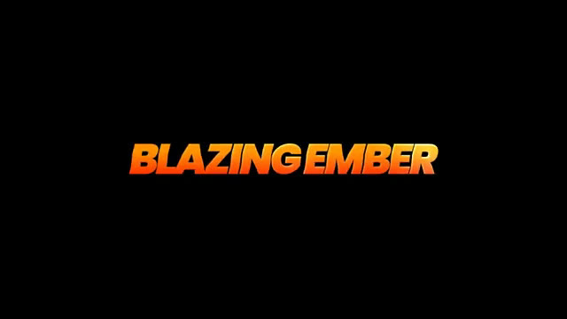 Blazing Ember title template preview