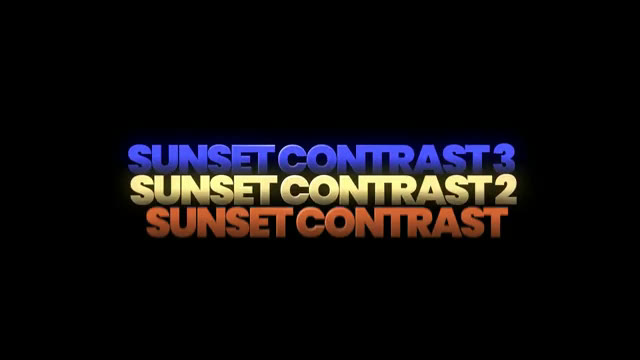 Sunset Contrast title template preview